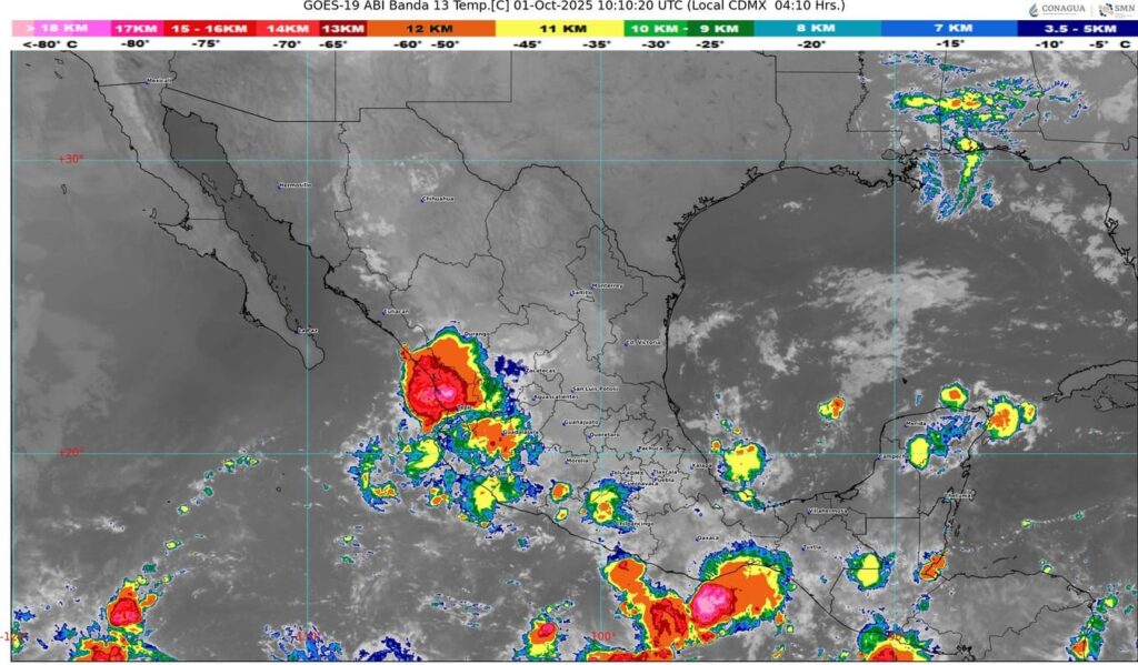 Seguirán las lluvias y el calor en la República Mexicana