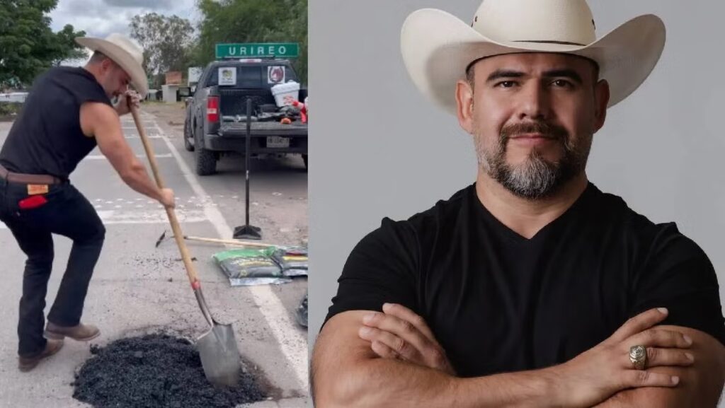 Influencer ‘El Potro’ tapa bache por el que mataron al heladero Don Nico mientras transmitía en Facebook