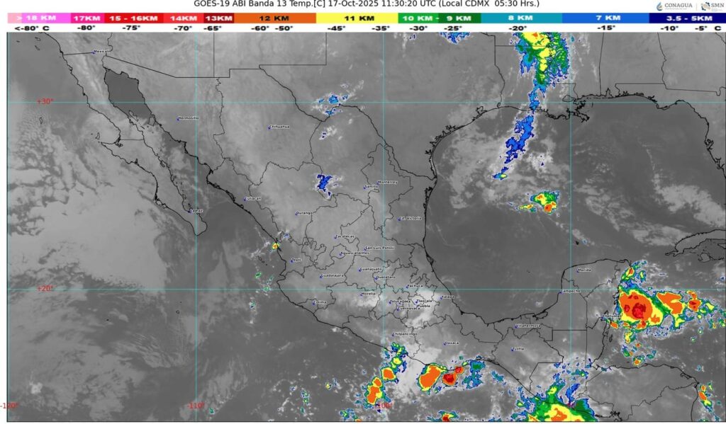 La onda tropical número 38 se desplazará sobre el sureste mexicano
