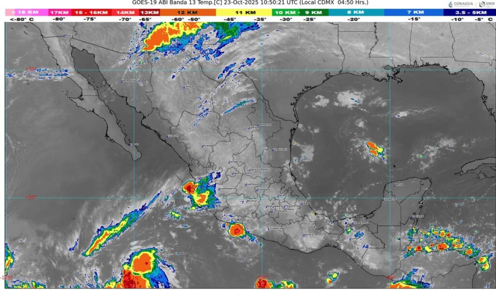 Se aproxima un nuevo frente frío a la frontera norte de México