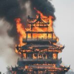 Un feroz incendio arrasó con un templo histórico de 1.500 años en China
