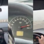 Jóvenes graban su propio accidente al conducir a 200 km/h en medio de un banco de neblina