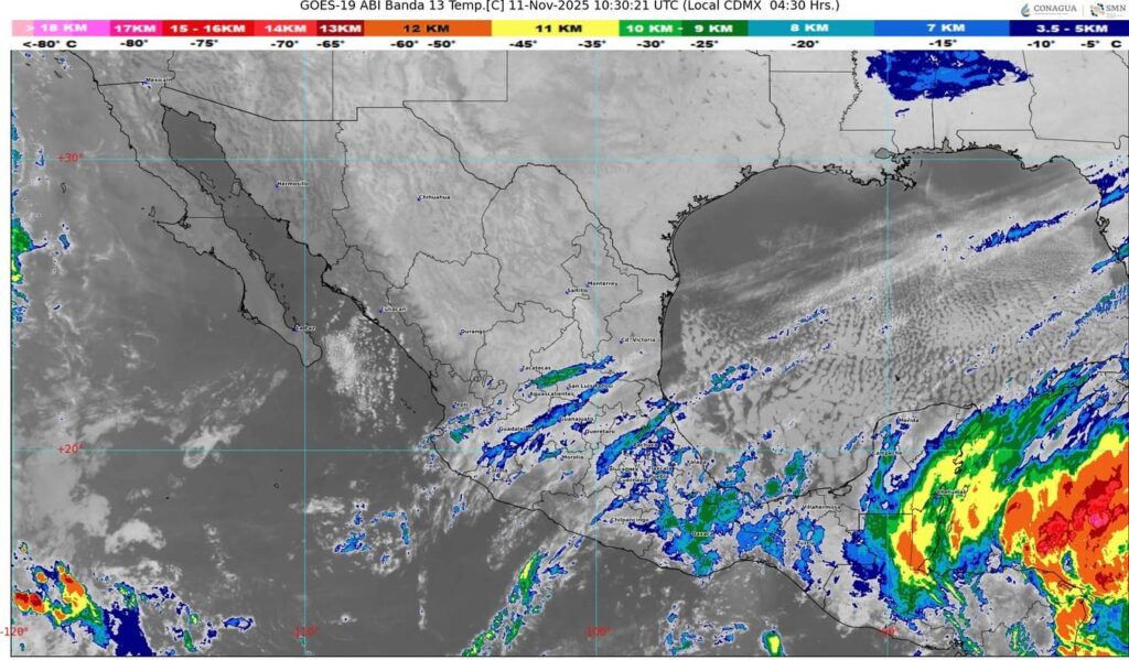 El frente frío número 13 mantendrá ambiente frío a muy frío en regiones de México