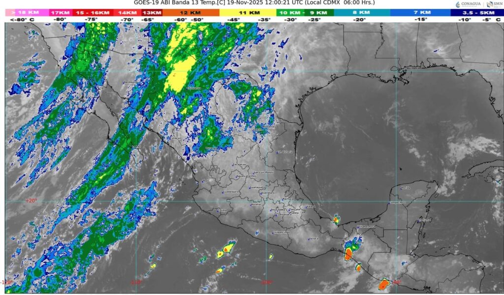 El frente frío número 15 recorrerá el noroeste y norte de México