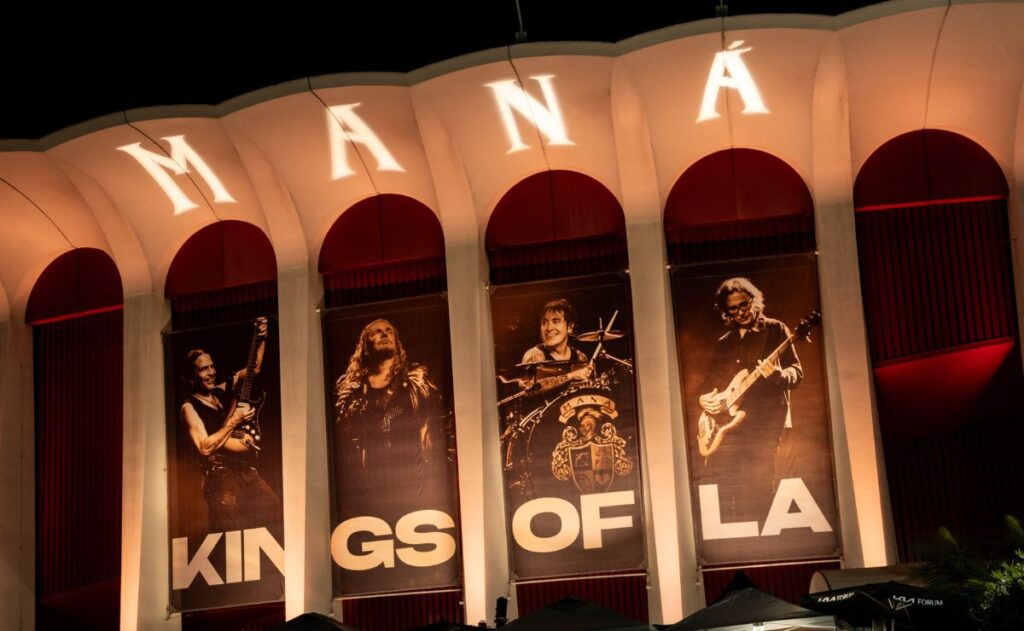 Maná rompe récord como el artista con más conciertos en Los Ángeles