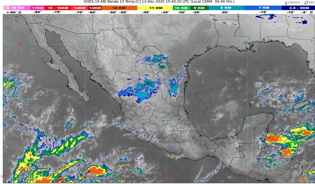 Se aproxima un frente frío a la frontera norte de México