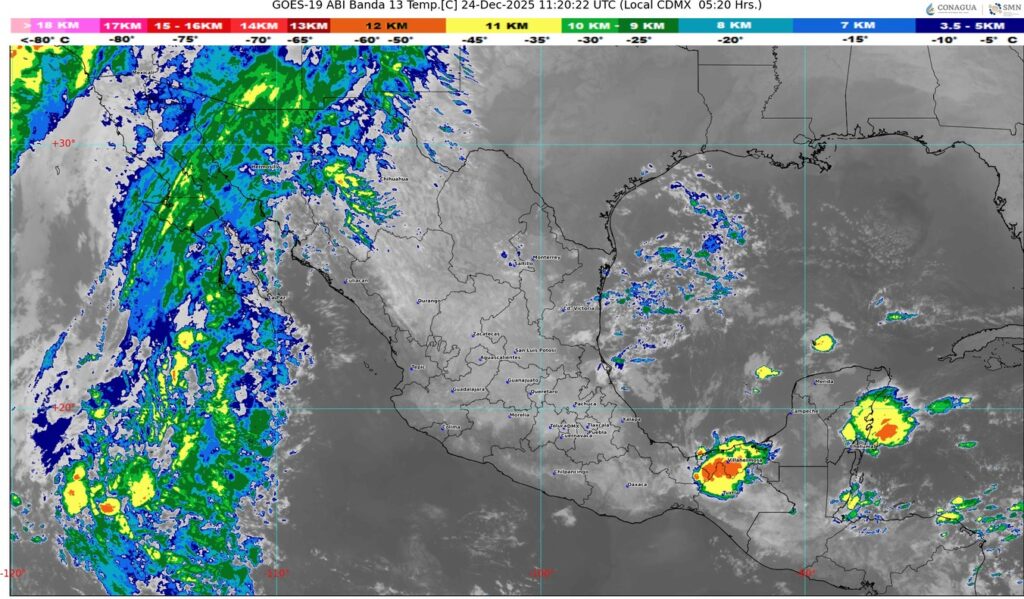 Sería una lluviosa Nochebuena en varias regiones del país