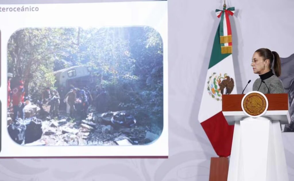 Sheinbaum viajará a Oaxaca para acompañar a familias tras accidente del Tren Interoceánico