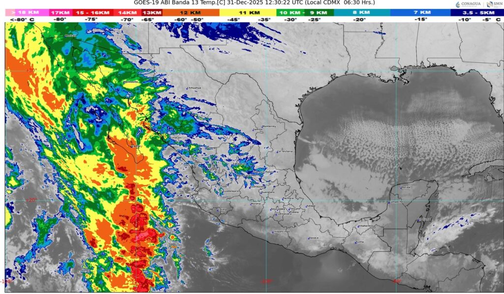 El frente frío 25 dejará de afectar a México