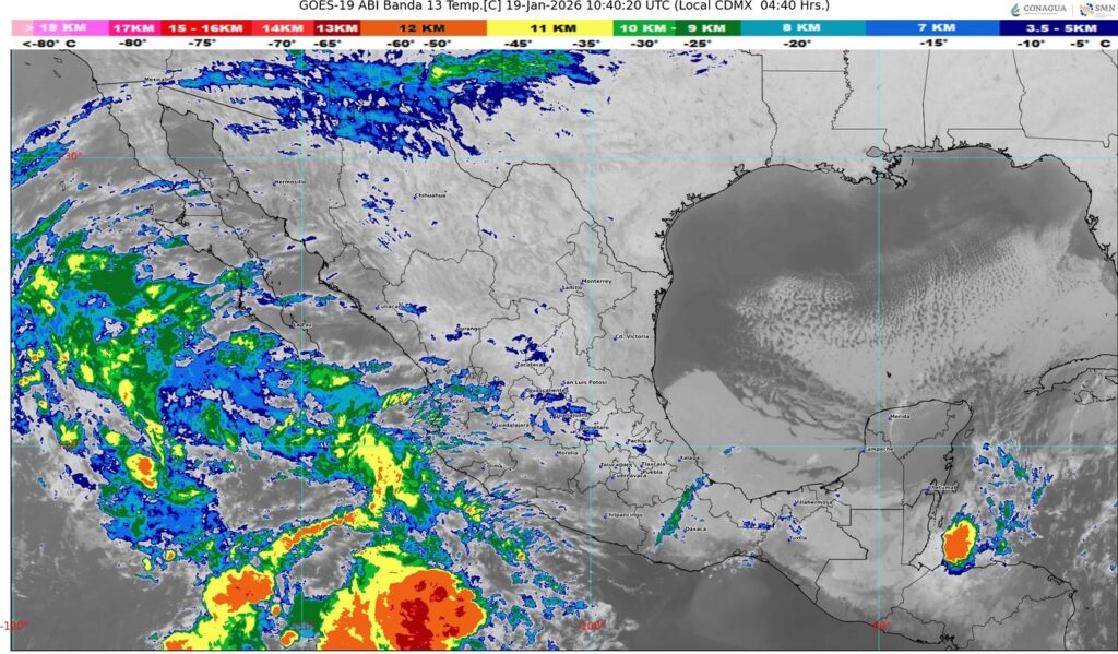 El frente frío número 29 se desplazará sobre el mar Caribe