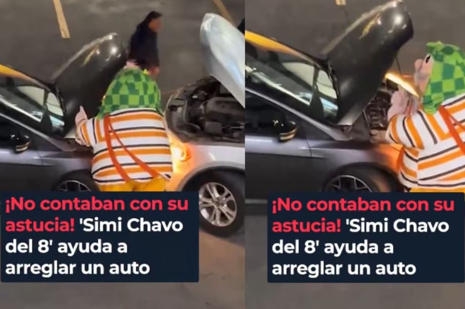 México vuelve a ser viral por un Simi vestido de El Chavo del 8 actuando como mecánico