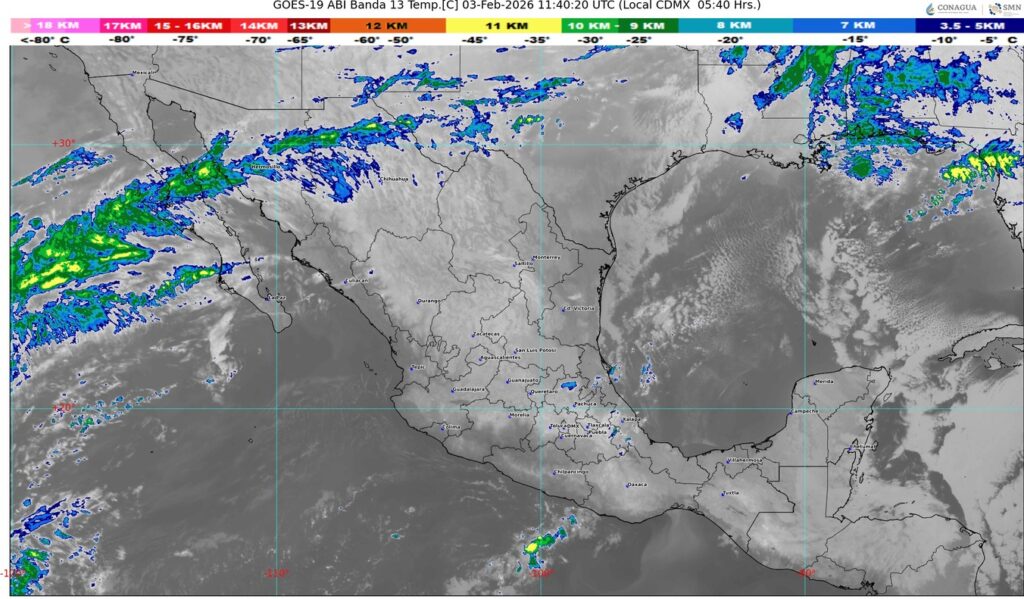 El frente frío número 33 ingresará a México