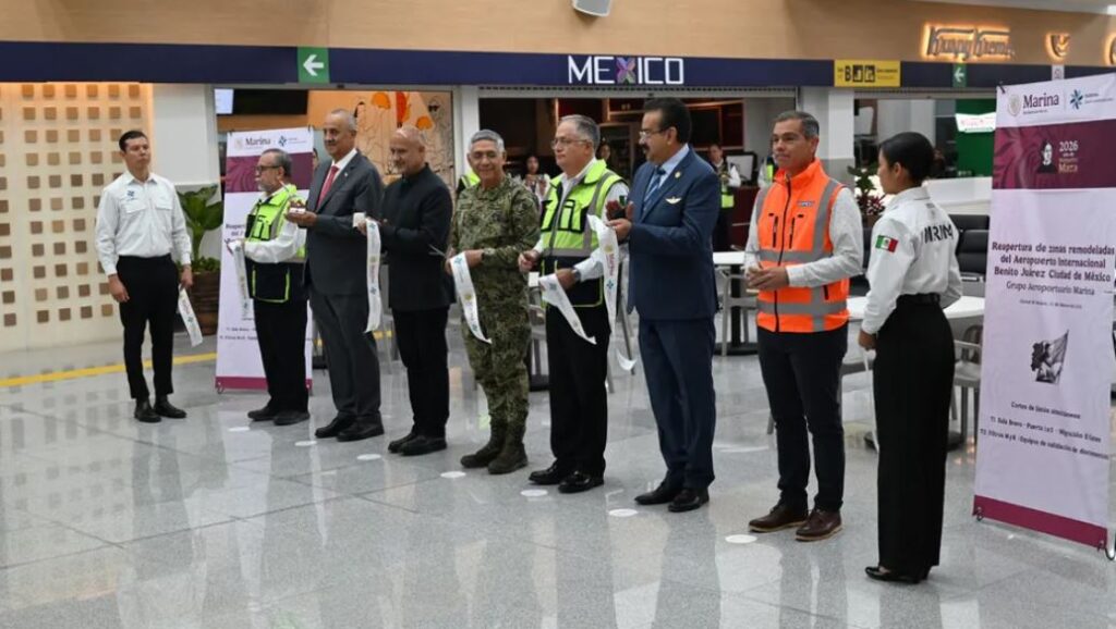 Marina impulsa modernización del AICM; remodelación alcanza el 40% de avance