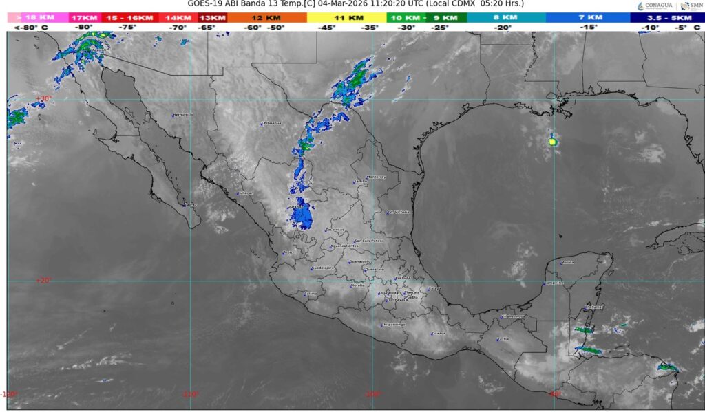 Un nuevo frente frío se aproximará al noroeste del territorio mexicano