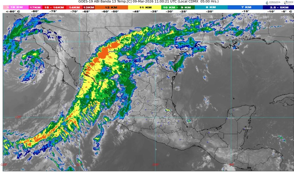 La Cuarta Tormenta Invernal se desplazará sobre el noroeste y norte de México