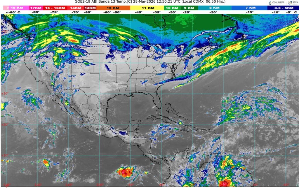 Frente Frío 42 provocará lluvias, vientos y descenso de temperatura en gran parte del país