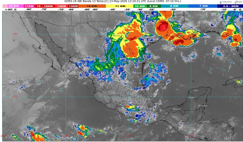 MÉXICO ENFRENTARÁ LLUVIAS FUERTES, GRANIZO Y TEMPERATURAS EXTREMAS