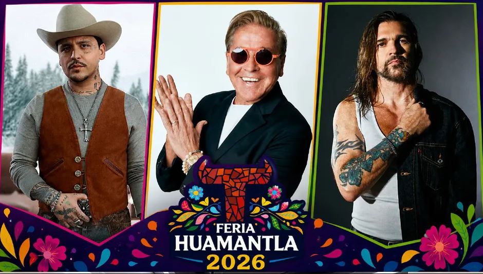 Christian Nodal, Ricardo Montaner y Juanes estarán en la Feria de Huamantla 2026 en Tlaxcala