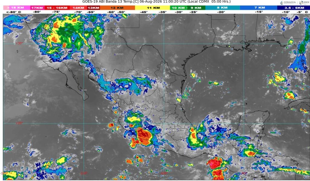 La onda tropical número 25 se desplazará sobre el sureste mexicano