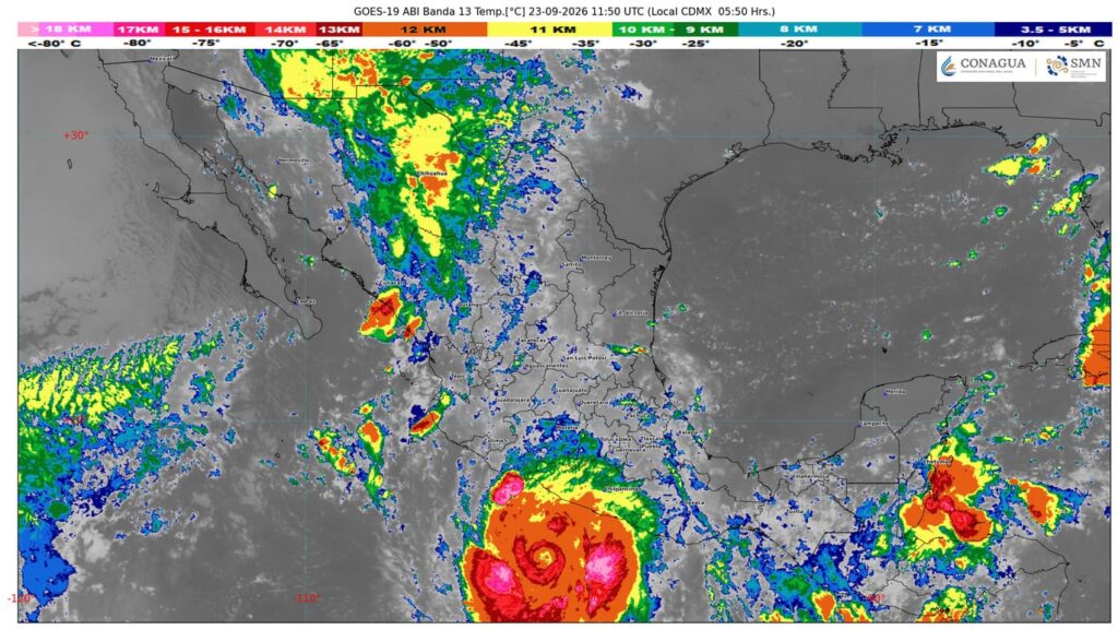 El huracán Polo originará lluvias puntuales intensas en Guerrero, Michoacán, Colima y Jalisco