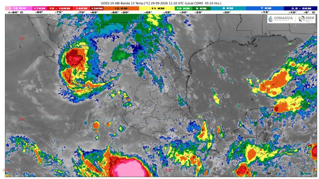 El huracán Polo ocasionará lluvias puntuales torrenciales en México