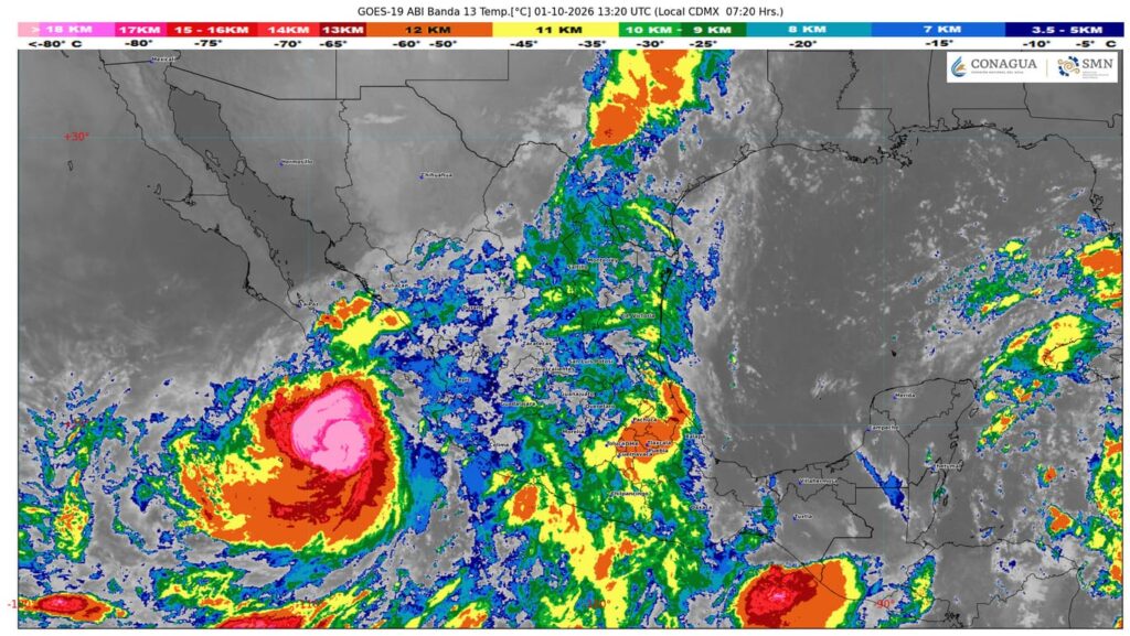 Huracán Rachel continuará intensificándose al sur de Baja California Sur