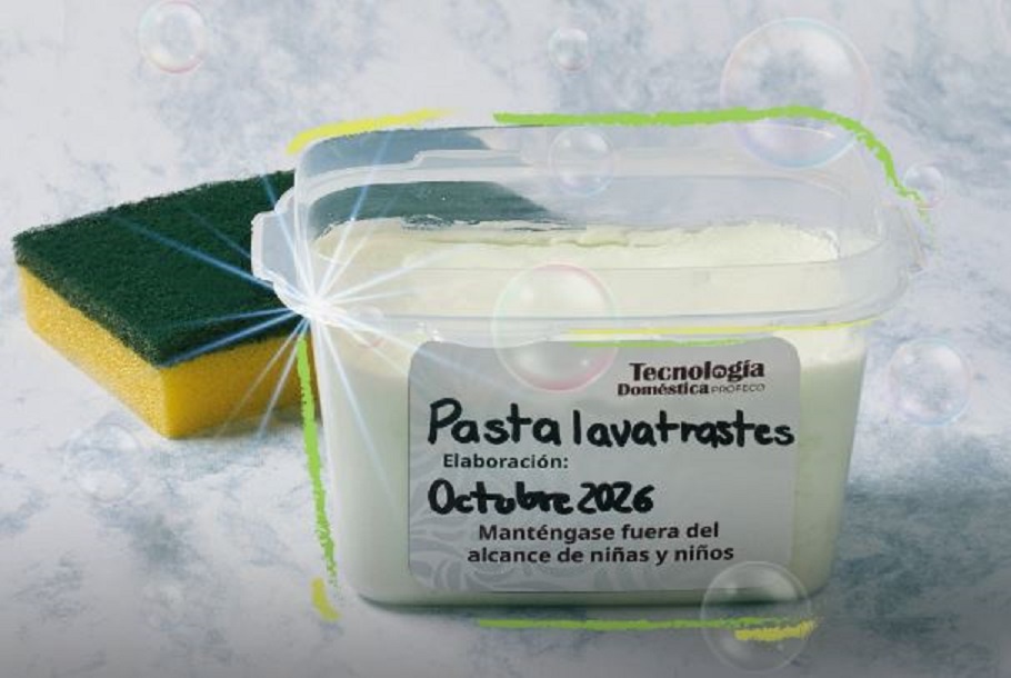 Profeco enseña a consumidores cómo hacer pasta lavatrastes como alternativa a productos de limpieza